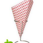 Paper Chip Cone / Brabant Check (Red & White) / 40 cones