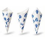 Paper Chip Cone  Delft Blue  40 cones