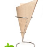 Paper Chip Cone Bio Brown 40 cones