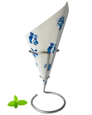 Paper Chip Cone / Delft Blue / 40 cones