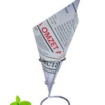 Paper Chip Cone / Financial Times White / 40 cones
