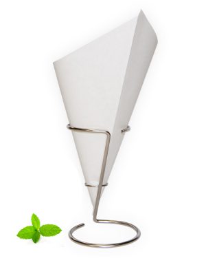 Paper Chip Cone White 40 cones