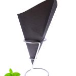 Paper Chip Cone / Black / BIO Brown Paper / 40 cones