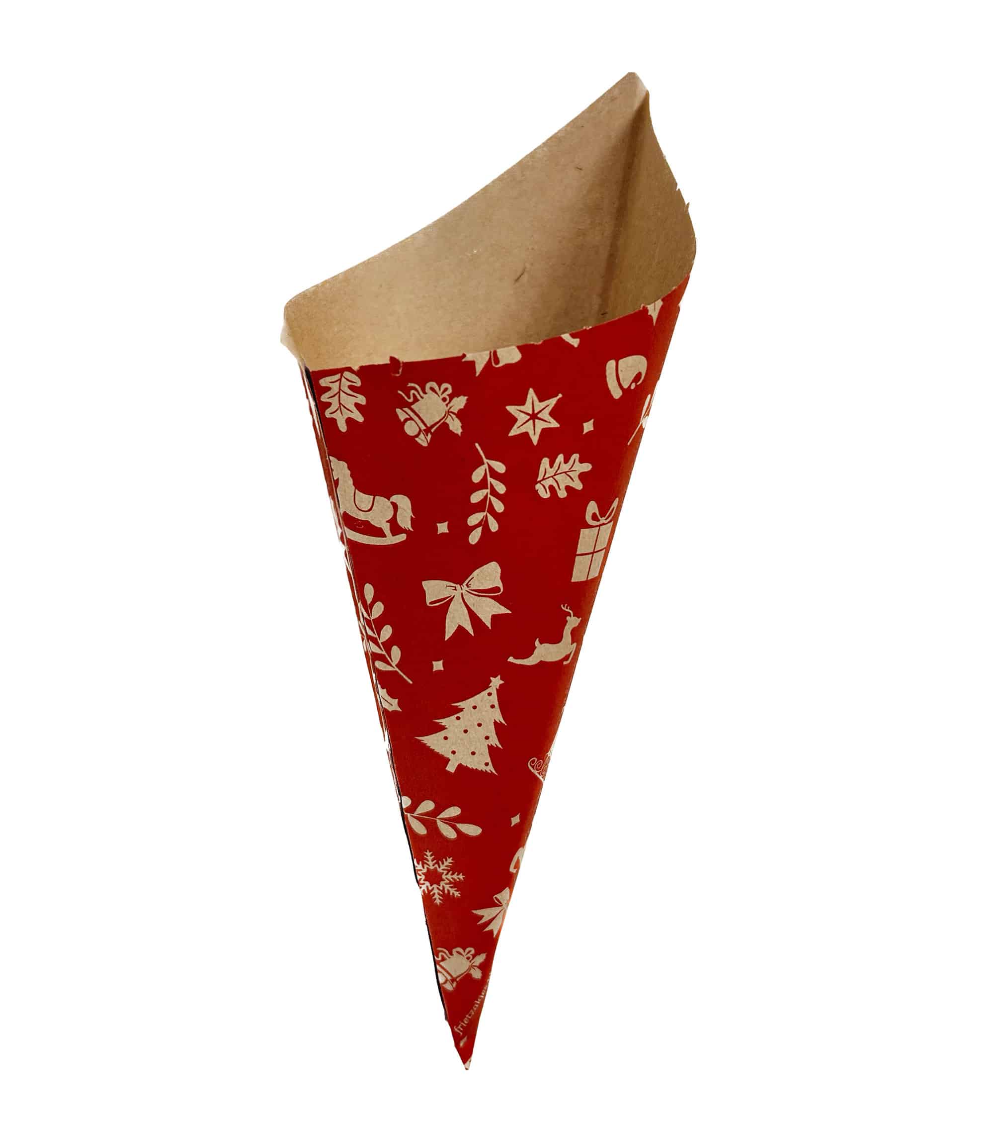 Paper Chip Cone / Christmas / BIO Brown Paper / 40 cones - Image 3