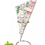 Paper Chip Cone / Candy Print / 40 cones